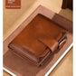 RFID Blocking Leather Wallet for Men and Women Slim Bifold Cowhide Purse