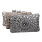 Rhinestone Diamond Crossbody Bag with Three Dimensional Pocket