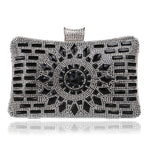 Rhinestone Diamond Crossbody Bag with Three Dimensional Pocket