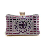Rhinestone Diamond Crossbody Bag with Three Dimensional Pocket