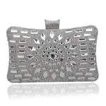 Rhinestone Diamond Crossbody Bag with Three Dimensional Pocket