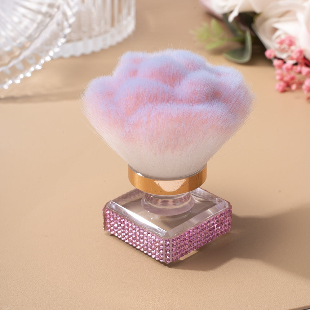 Rhinestone Makeup Brush Colorful Luxury Crystal Handle Cosmetic Tool - Teleplus rhinestone makeup brush luxury crystal