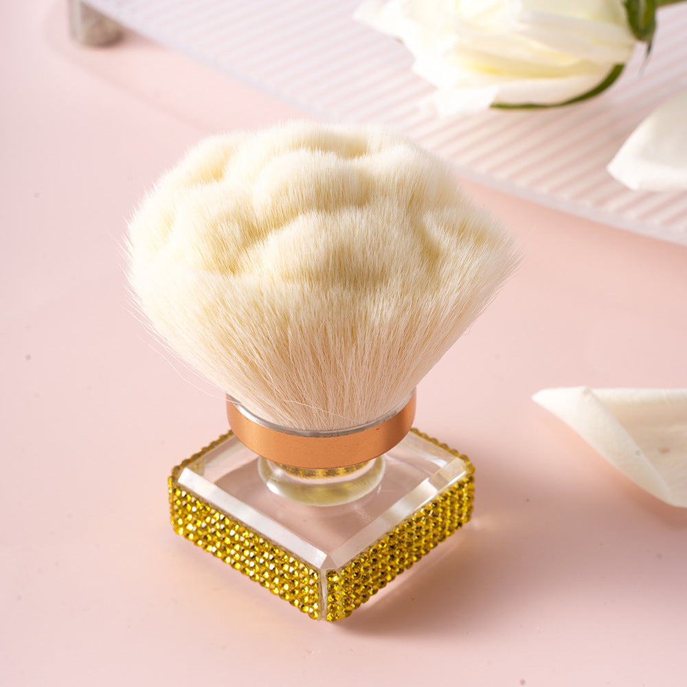 Rhinestone Makeup Brush Colorful Luxury Crystal Handle Cosmetic Tool - Teleplus rhinestone makeup brush luxury crystal