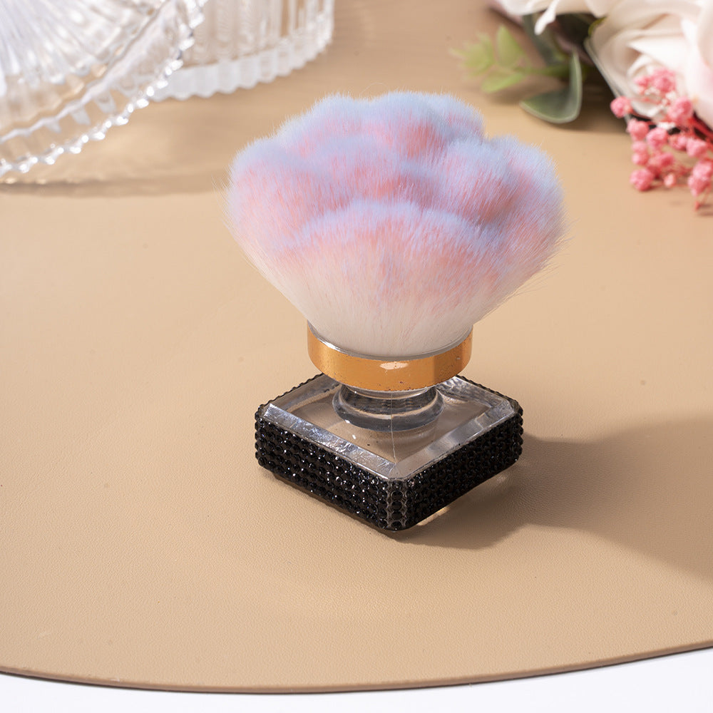 Rhinestone Makeup Brush Colorful Luxury Crystal Handle Cosmetic Tool - Teleplus rhinestone makeup brush luxury crystal