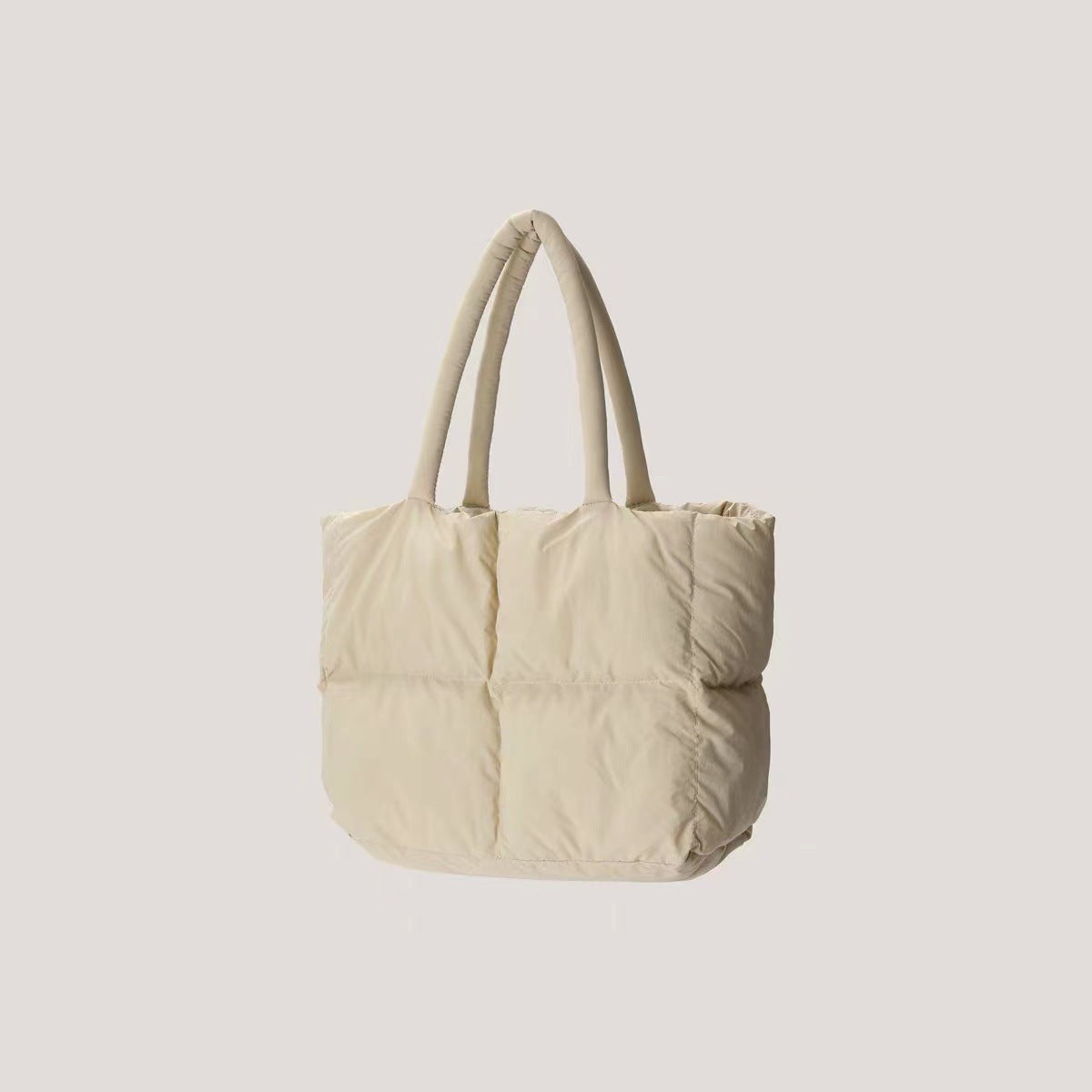 Rhombic Quilted Plush Cotton Organizer Bag for Travel and Daily - Teleplus rhombic quilted plush cotton pillow