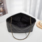 Rhombus Casual Tote Bag with Vintage Chain Pattern and Soft Polyester Material - Teleplus rhombus casual tote bag