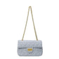 Rhombus Chain Bag with Polyester and PU Options Shoulder Crossbody - Teleplus rhombus chain bag