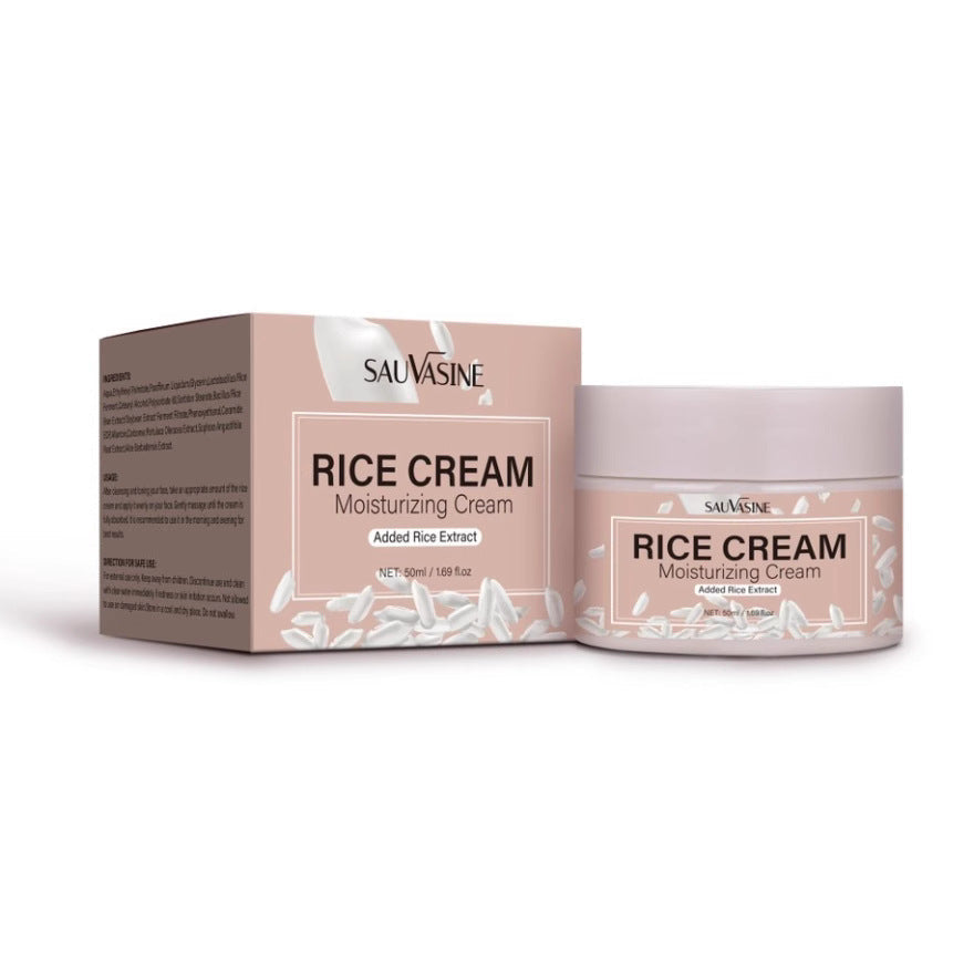 Rice Cream 50ml Brightens Face for Men and Women - rice cream brightens