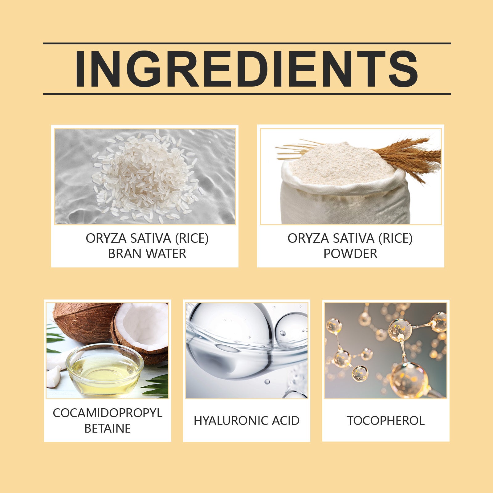 Rice Facial Cleanser Mild with Hyaluronic Acid and Coconut Oil - Teleplus rice facial cleanser mild cleansing