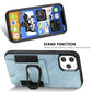 Ring Magnetic Snap Leather Phone Case - Magnetic Snap Leather Phone Case for iPhone Models