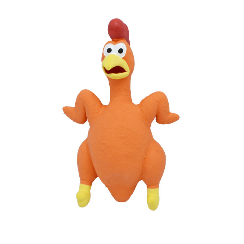 Roasted Chiken Latex Dog Toy 21cm Weight 100g Pet Chew - Teleplus roasted chiken height weight