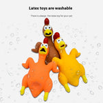 Roasted Chiken Latex Dog Toy 21cm Weight 100g Pet Chew - Teleplus roasted chiken height weight