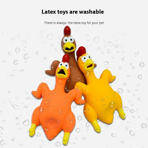 Roasted Chiken Latex Dog Toy 21cm Weight 100g Pet Chew - Teleplus roasted chiken height weight