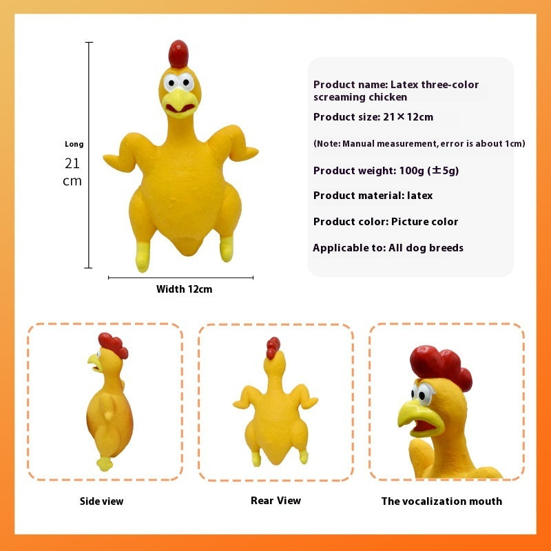 Roasted Chiken Latex Dog Toy 21cm Weight 100g Pet Chew - Teleplus roasted chiken height weight