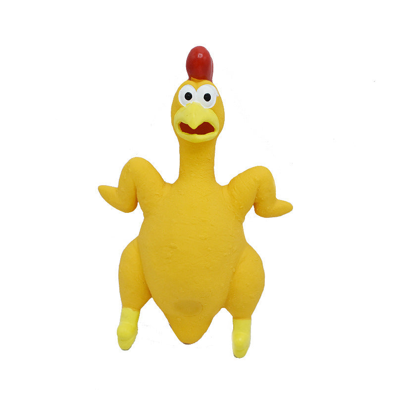 Roasted Chiken Latex Dog Toy 21cm Weight 100g Pet Chew - Teleplus roasted chiken height weight