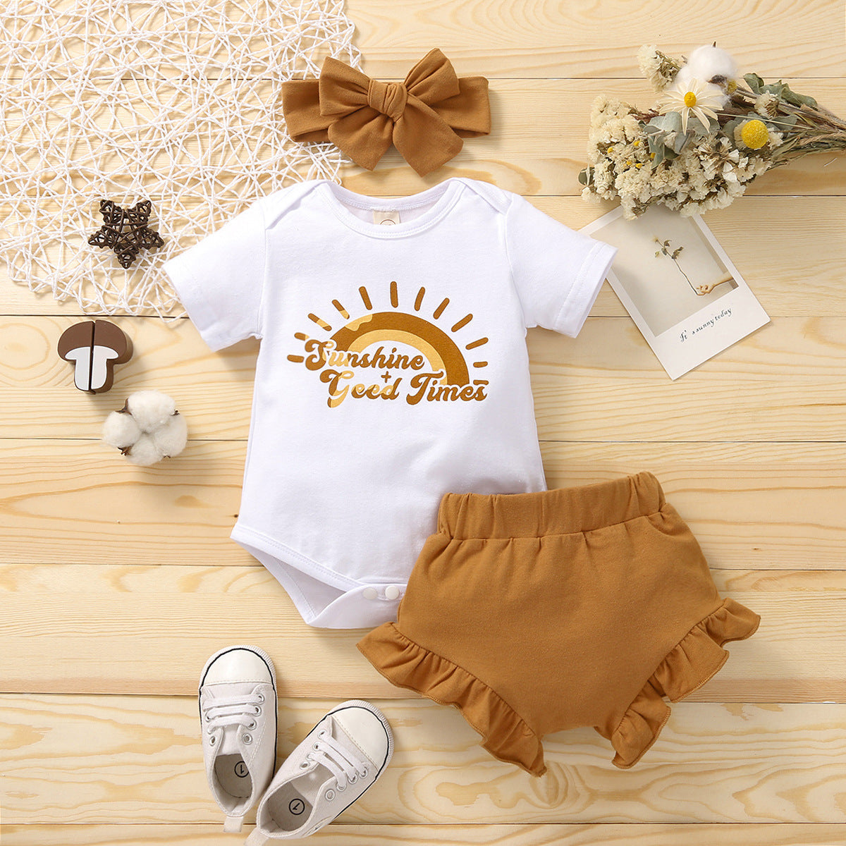 Cotton White Romper Shorts for Men and Women in US CHF Sizes - Baby Fashion Ninja Headscarf Set united states chf