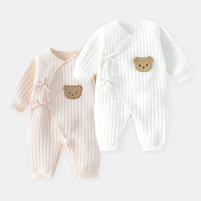 Cotton Baby Rompers in Various Colors for United States Shipping - Stay Warm Style with Our Bear-y Cute Romper united