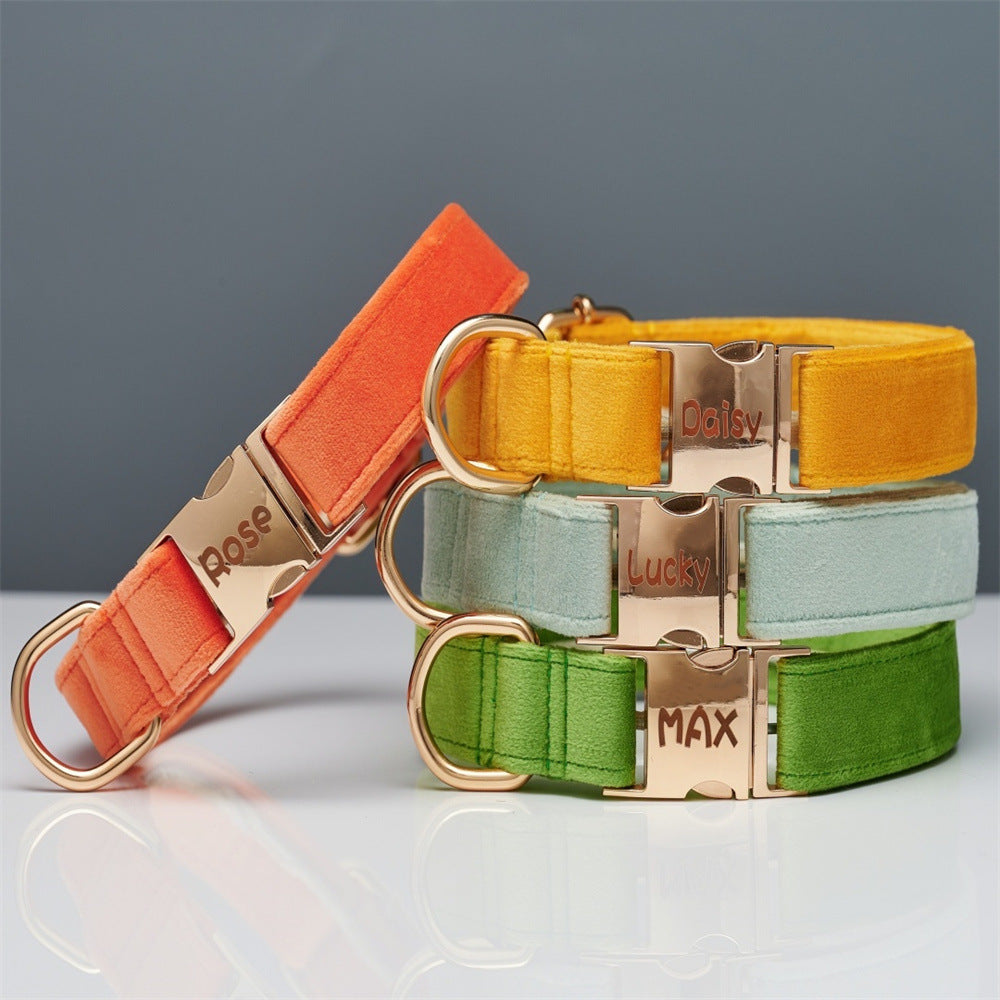 Rope Collar in Coral Orange and Light Water Green Adjustable Pet - [rope collar] light water green coral orange