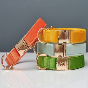 Rope Collar in Coral Orange and Light Water Green Adjustable Pet - [rope collar] light water green coral orange