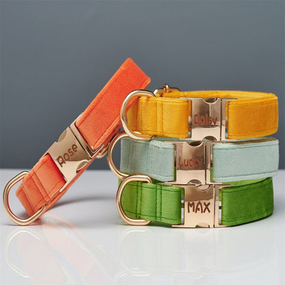Rope Collar in Coral Orange and Light Water Green Adjustable Pet - [rope collar] light water green coral orange