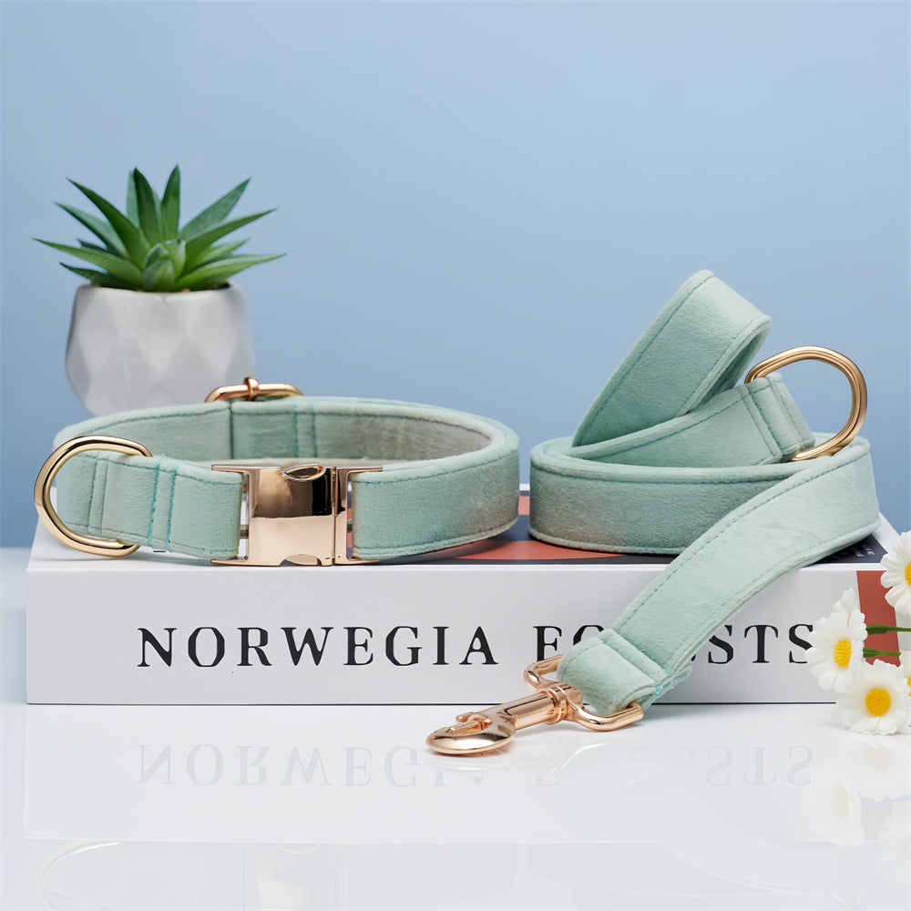 Rope Collar in Coral Orange and Light Water Green Adjustable Pet - [rope collar] light water green coral orange