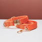 Rope Collar in Coral Orange and Light Water Green Adjustable Pet - [rope collar] light water green coral orange