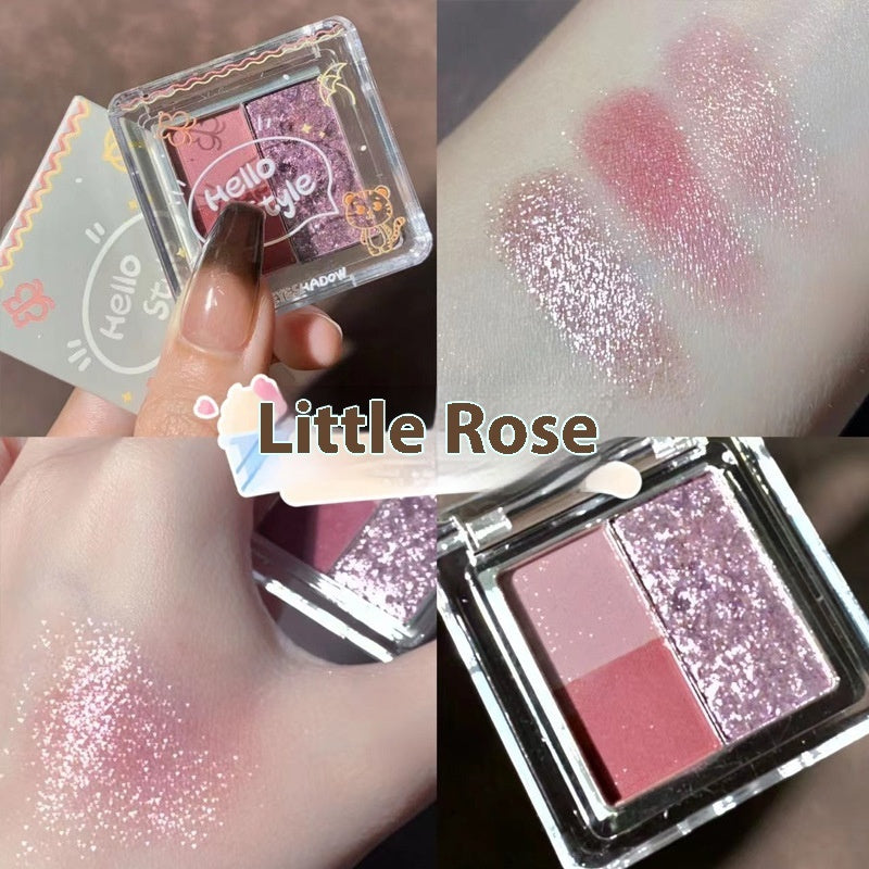 Rose Eye Shadow in Cookie and Dark Cloud Earth Shades - rose eye shadow cookie dark cloud earth