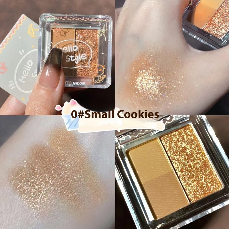 Rose Eye Shadow in Cookie and Dark Cloud Earth Shades - rose eye shadow cookie dark cloud earth