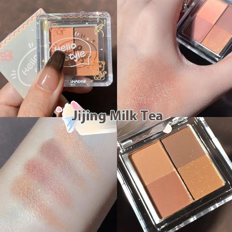 Rose Eye Shadow in Cookie and Dark Cloud Earth Shades - rose eye shadow cookie dark cloud earth