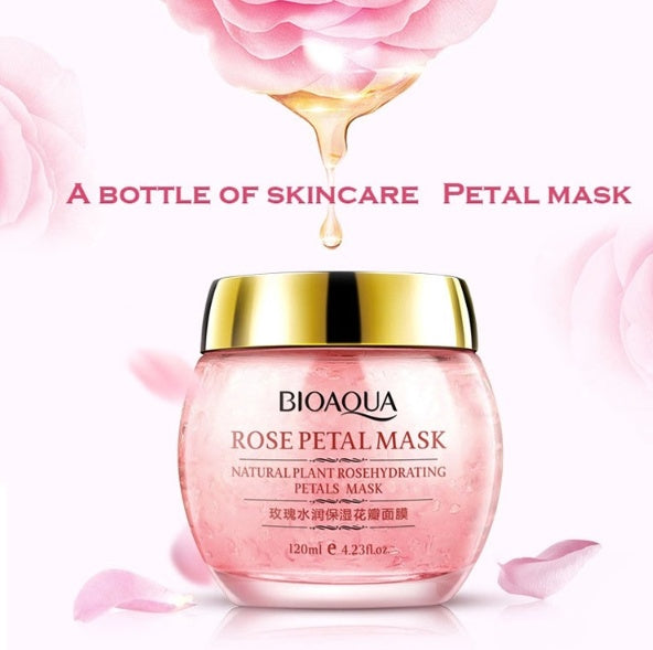 Rose Petal Mask Skin Care Sleep Mask - Wake Up Flawless with Rose Petal Sleep Mask Magic