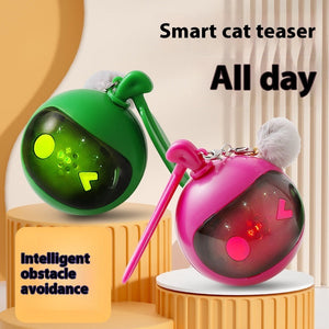 Rose Red and Green Interactive Cat Toy for Pets Durable Plastic Design - cat toy