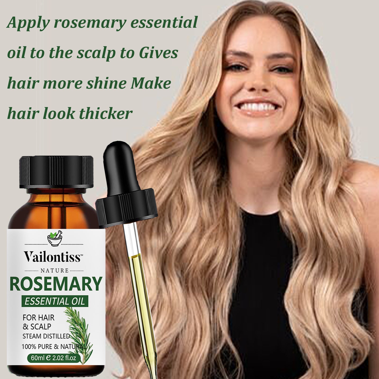 Rosemary Hair Care Essential Oil 60ml for Growth and Scalp Health - Teleplus rosemary hair care essential oil