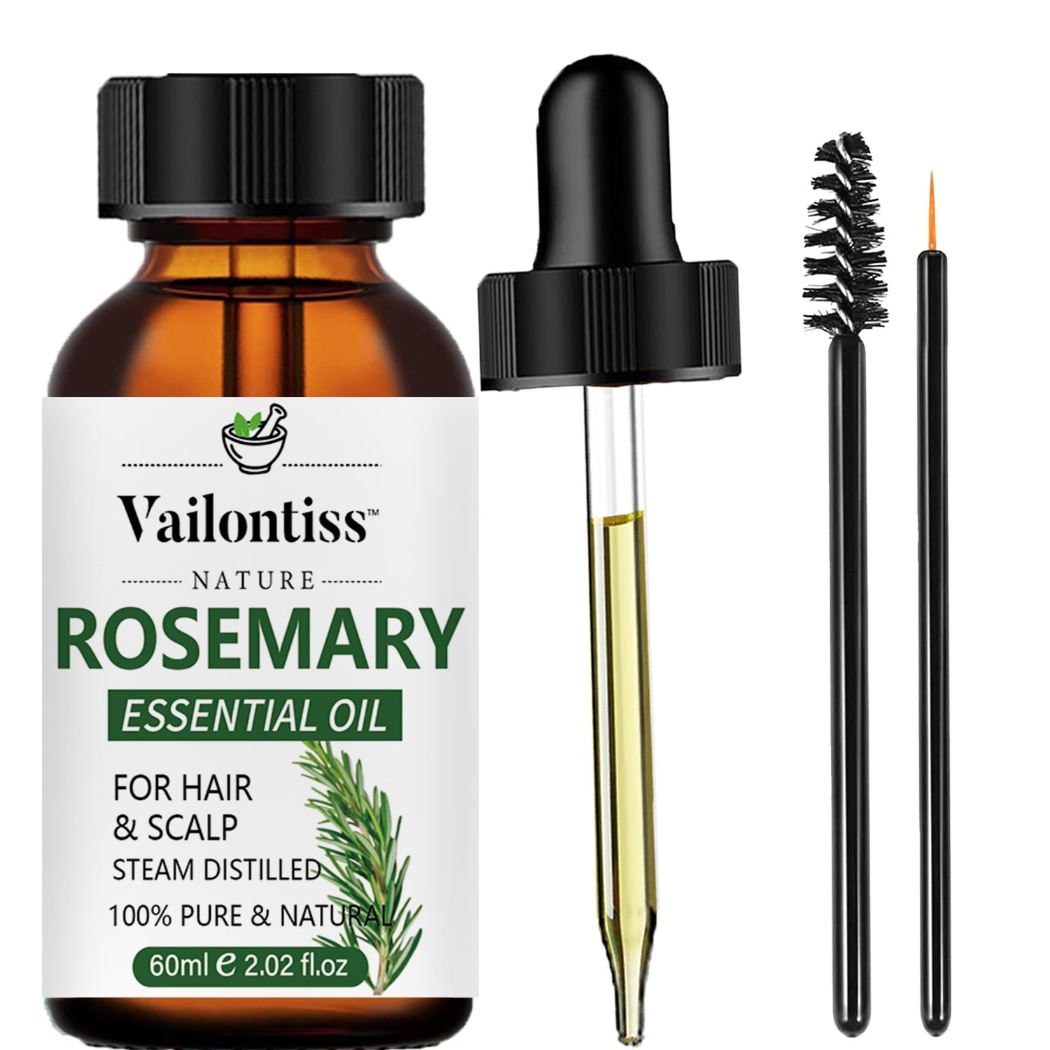 Rosemary Hair Care Essential Oil 60ml for Growth and Scalp Health - Teleplus rosemary hair care essential oil