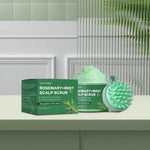 Rosemary Mint Scalp Shampoo with Massage Comb for Nourishing Deep Cleaning - Teleplus rosemary mint scalp scrub shampoo