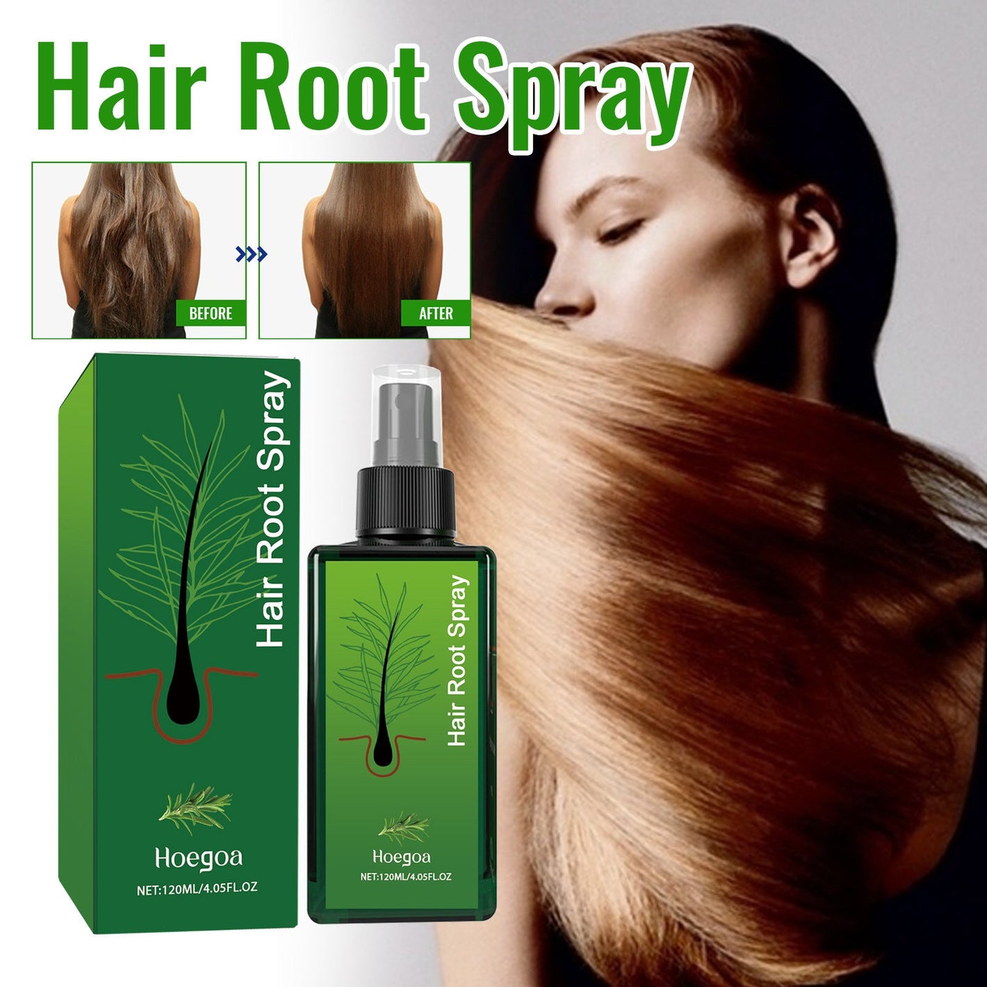 Rosemary Oil for Dense Hair Growth 120ml 155g Spray - Teleplus dense hair