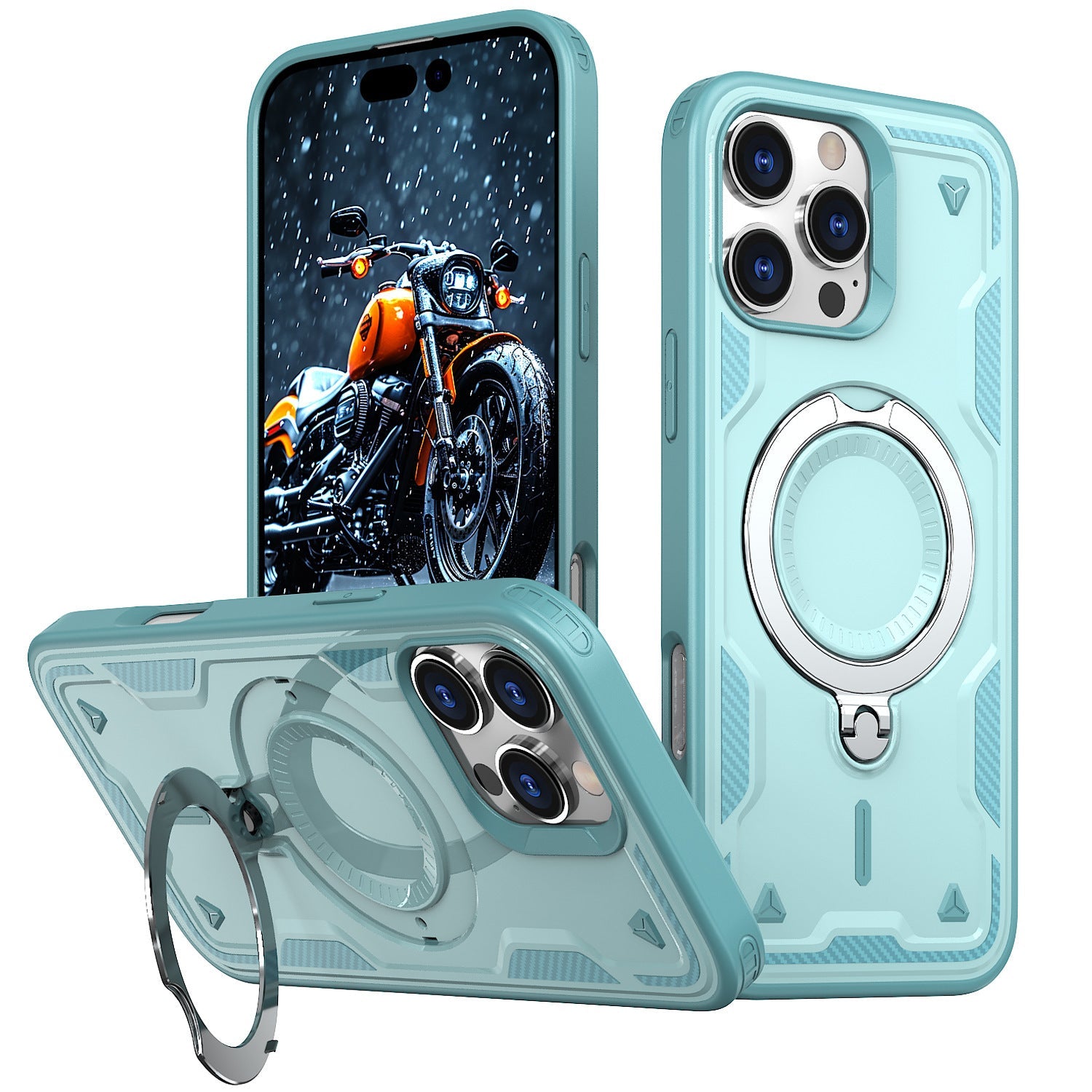 Rotating Magnetic Phone Bracket Case with Heat Dissipation and Multiple Colors - rotating bracket phone case simple