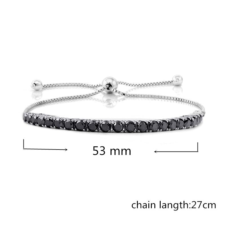 Round Micro Inlaid Zircon Wrist Decorator Socialite Petty Cash Bracelet - Round Micro Inlaid Zircon Women’s Bracelet