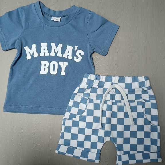 Children’s Cotton Blend Pants and Shorts Set for United States Market - Plaid Perfection Tiny Trendsetters in Training
