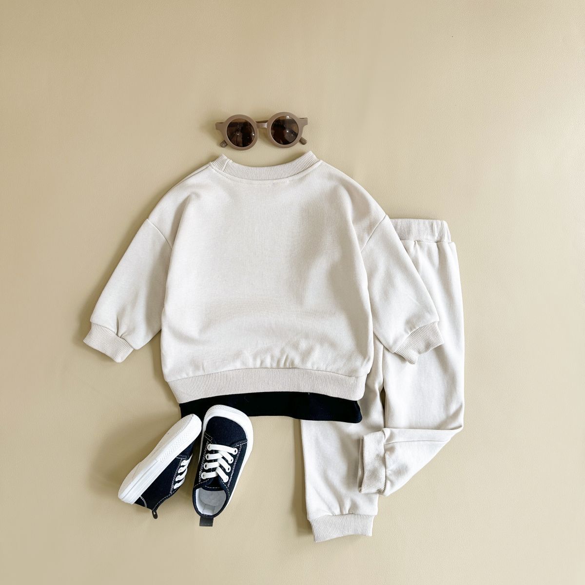 Round Neck Top And Sports Trousers Baby Suit - Baby Suit That’s Cute Enough for a Runway Stroll