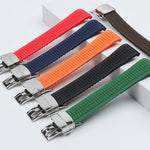 Rubber Watch Strap Baida ’’silicone Strap 21mm Folding Buckle - Rubber Watch Strap Baida with Gold Buckle Options