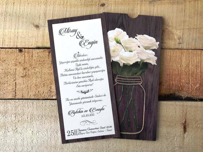 Rustic Mason Jar Roses Wedding Invitation Country Bridal Shower Engagement - Teleplus mason jar rustic roses wedding