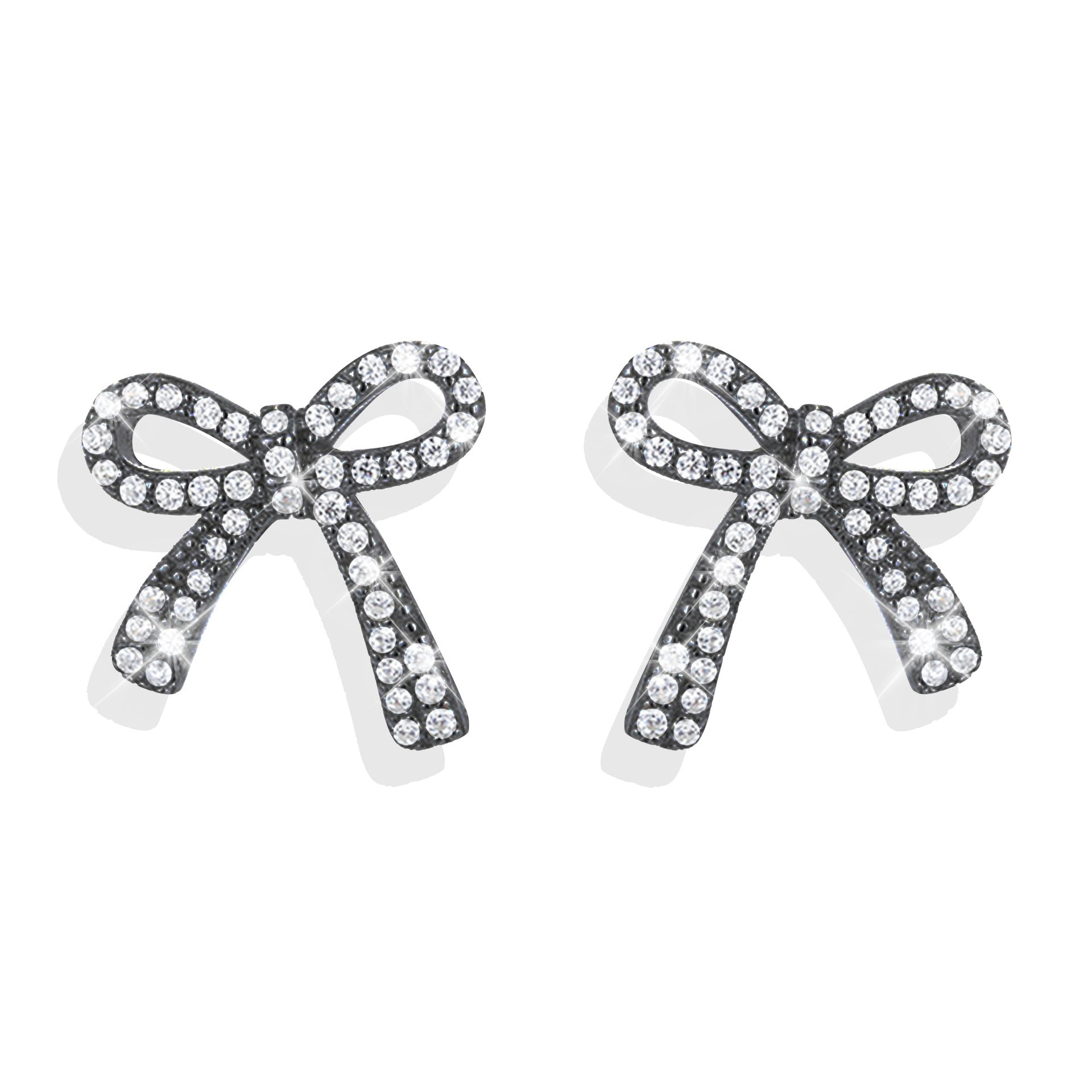 S925 Exquisite Women’s Simple Full Diamond Cross Stud Earrings - Shimmer Like a Star with S925 Diamond Cross Earrings