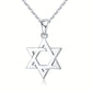 S925 Silver Hexagram Necklace Pendant - Get Your Gold Plated Hexagram Necklace Bling Here