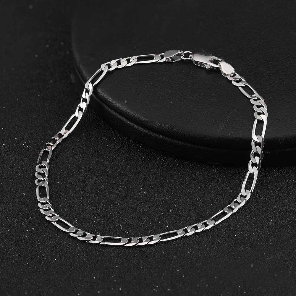 S925 Sterling Silver Bracelet Ornament Women - S925 Sterling Silver 3mm Wide Women’s Bracelet