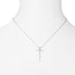 S925 Sterling Silver Faith Cross Moon and Star Necklace Pendant Jewelry - Faith Cross Moon Star Necklace for Stellar