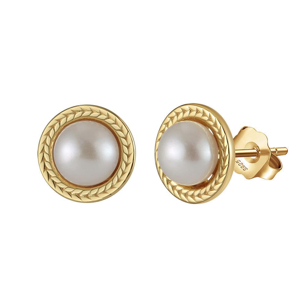 Women’s Silver Pearl Engagement Earrings with Electroplating in the United States - So Fancy Even Pearls Are Jealous