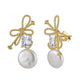 Women’s Silver Pearl Engagement Earrings with Electroplating in the United States - So Fancy Even Pearls Are Jealous