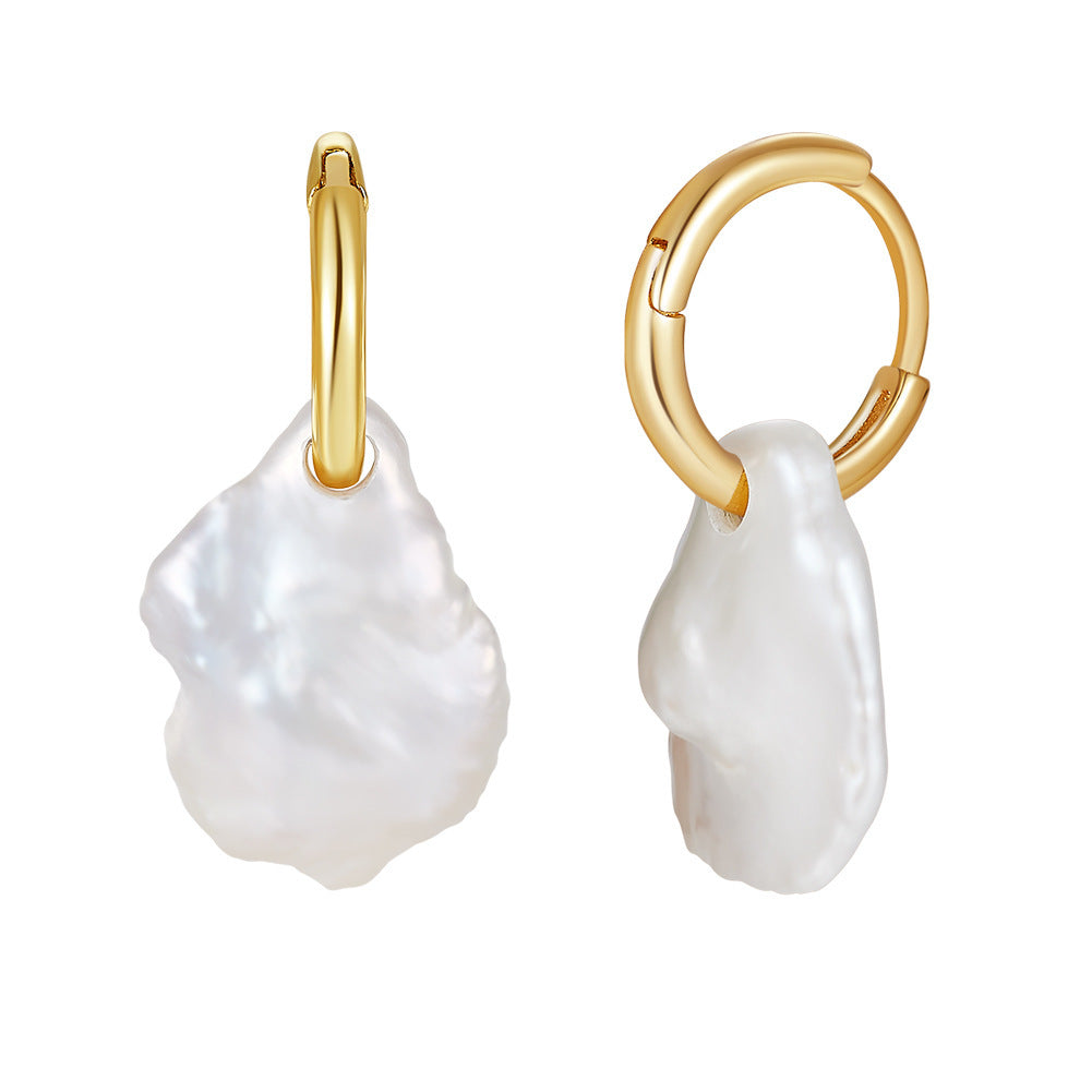 Women’s Silver Pearl Engagement Earrings with Electroplating in the United States - So Fancy Even Pearls Are Jealous