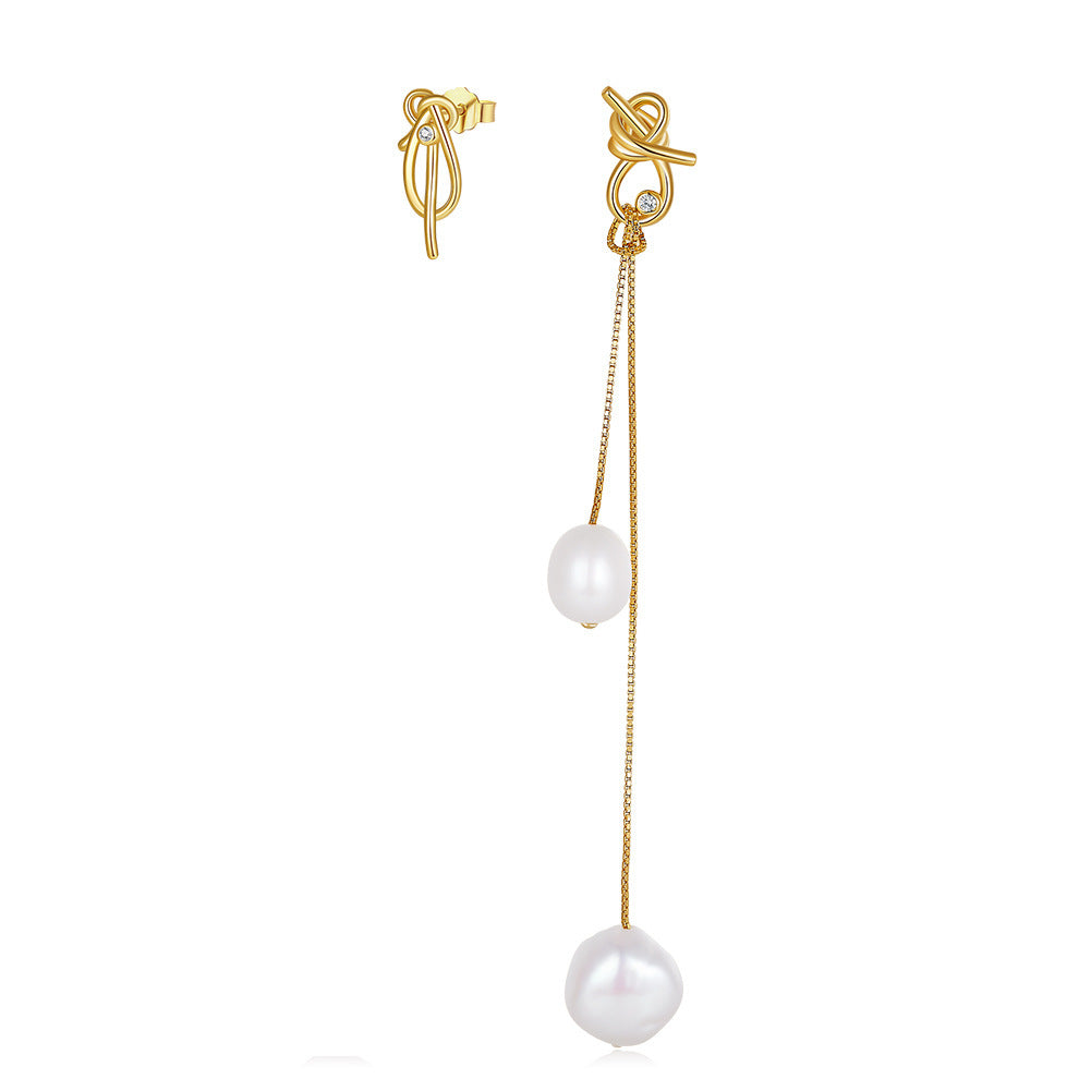 Women’s Silver Pearl Engagement Earrings with Electroplating in the United States - So Fancy Even Pearls Are Jealous