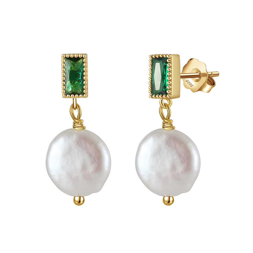 Women’s Silver Pearl Engagement Earrings with Electroplating in the United States - So Fancy Even Pearls Are Jealous